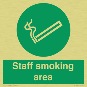 Staff smoking area